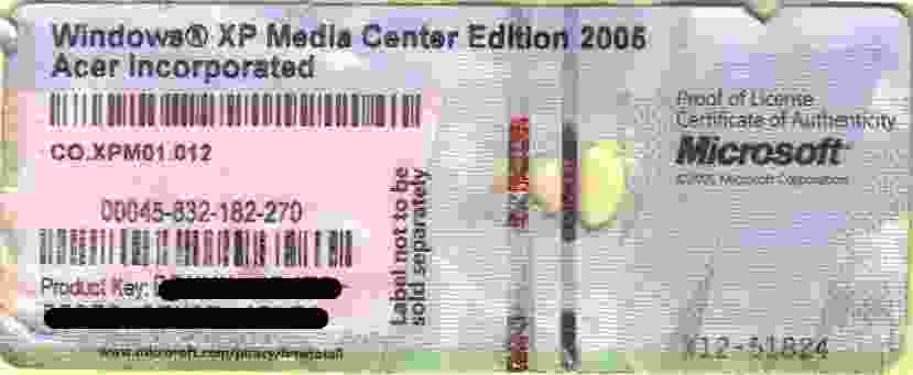 Microsoft Windows XP Media Center Edition 2005